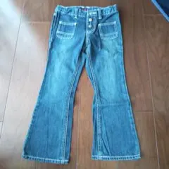daddyデニムフレアパンツ 3つボタン付きのサムネイル