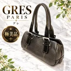 極美品 GRES PARIS グレ ショルダーバッグ グリーン Y2K 00ｓ