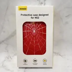 【新品】Nintendo Swith2用 スパイダーデザイン 赤 保護ケース