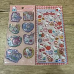 ハローキティ ボンボンドロップシール　ウォーターシール　2セット