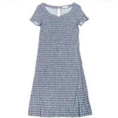 【美品】TORY BURCH 幾何学フラワー柄プリントジャージワンピースのサムネイル