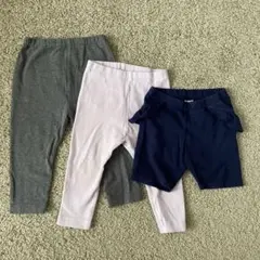UNIQLO ベビー服 パンツ 3色セット
