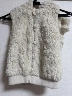 H&M ベビーベスト クリーム色 120