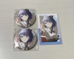 プロセカ　グリッター缶バッジ　ePick card エピカ　箔押し　桐谷遥