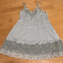 ワコールスタディオファイブ　水色レーススリップ