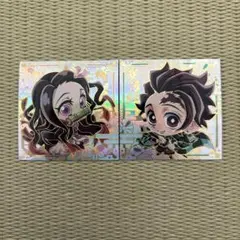 鬼滅の刃　ウエハースシール　炭治郎　ねずこ　計２枚