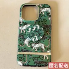richmondfinch レオパードランウェイ 緑 iPhoneケース