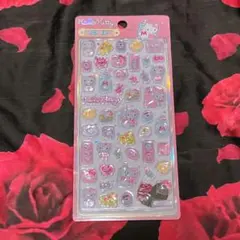 海外ライセンス品 キティ ３Ｄ うるちゅる ボンボンドロップシール 海外限定