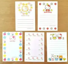 HELLO KITTY　ハローキティ　絵入りはがき 5枚セット