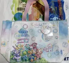 20周年　ダッフィー＆フレンズ カラフルハピネス トートバッグ