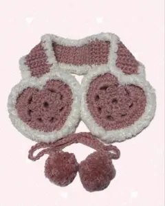 ピンク ハート イヤーマフ ハンドメイド