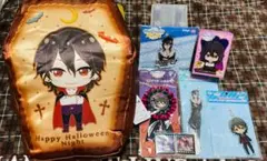 あんスタ 朔間零 プライズセット(フィギュア.クッション.ロゼット.缶バッジ他