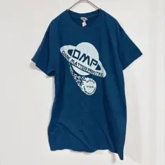 ギルダン Tシャツ クルーネック 半袖 プリント S 紺 綿 デート