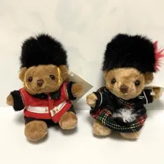 イギリス　王室公式ショップ　衛兵　バグパイプ　ベア　ぬいぐるみキーホルダー