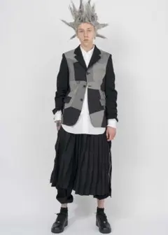 BLACK COMME des GARCONS パッチワークジャケット　25SSのサムネイル