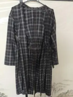 COMME CA ISM ロング丈 ワンピース、カーディガン(フード付き)