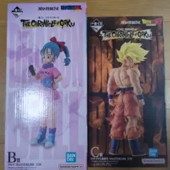 １番くじドラゴンボール　 C賞 超サイヤ人孫悟空&B賞ブルマ