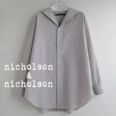 nicholson & nicholson ストライプ セーラーカラーシャツのサムネイル
