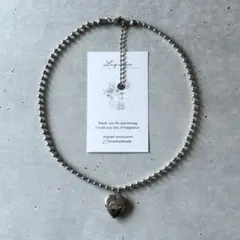 再販！【チェーンネックレス】ステンレス ハートロケット necklace