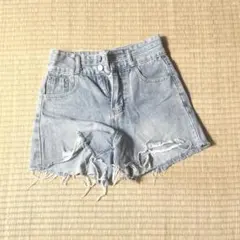 デニム ダメージジーンズ 短パン 古着
