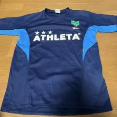ATHLETA 半袖ウェア ネイビー/ライトブルー