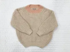 summer and storm バイカラーニット サイズS