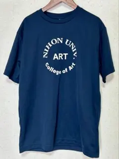 日芸Tシャツ Lサイズ ネイビー 半袖 メッシュ 日藝