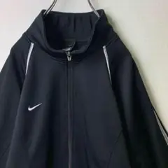 ナイキ　トラックジャケット　M　ブラック　ドライフィット　ジャージ　袖口リブ