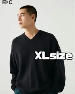 ユニクロC UNIQLOC リラックスVネックセーター XLサイズ