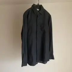 UNIQLO ユニクロ　リネンシャツ　ダークネイビー　S