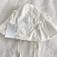 新品　Elodi エロディ サンハット 帽子　レース　刺繍　2-3歳　バケハ