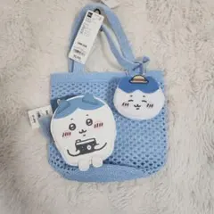 GU ちいかわ コラボ メッシュトートバッグ ポーチセットのサムネイル