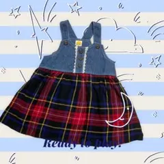 デニム ジャンパースカート ワンピース