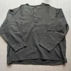 実物 ロシア軍 70s ヘンリーネック スリーピングシャツ オリーブのサムネイル