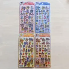 正規品　うるちゅるポップシール　ディズニー　4枚セット
