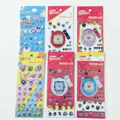 【正規品】セリア　たまごっち　プチプチシール2　キラキラシール2　6枚セット