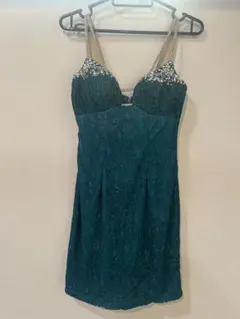 AR ANGELR ティール レースキャバドレス S