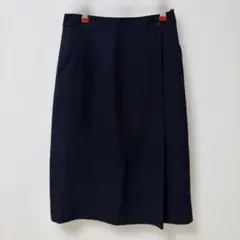 natural beauty basic サイドボタン スカート ネイビー 紺のサムネイル