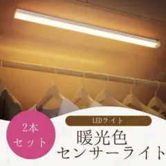 2個 暖光色 センサーライト 人感LED 室内 玄関 クローゼット USB充電式のサムネイル
