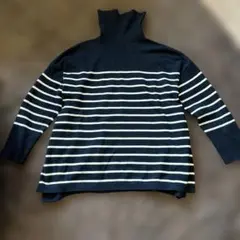 【美品】　AMERICAN HOLICボーダー ニット M タートルネック