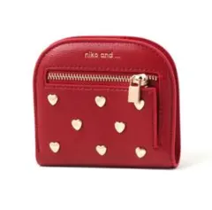 タグ付き　niko and…　オリジナルスタッズ二つ折り財布　ハート