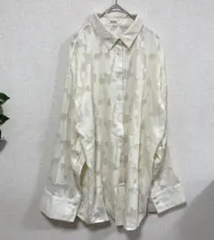 mily bilet 花柄 長袖ブラウス オフホワイト XL