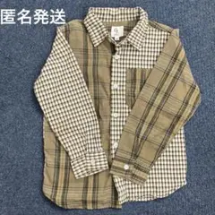チェック柄 長袖シャツ 120 キッズ　子供服　男の子