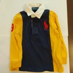 Polo by Ralph Lauren 長袖ポロシャツ ネイビー/イエロー