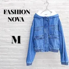 美品‼︎FASHION NOVA 【M】デニムボアジャケット アウター