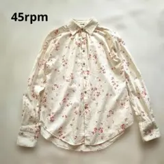 45rpm コットンガーゼ 小花柄 長袖シャツ 日本製 サイズ1のサムネイル