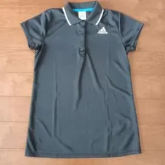 adidas 黒 半袖ポロシャツのサムネイル