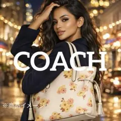 極美品2023年製 コーチ アンディ トート フローラルCH549 COACH