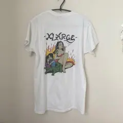 【完売モデル】エクストララージ☆バックプリント Tシャツ M 白 ホワイト