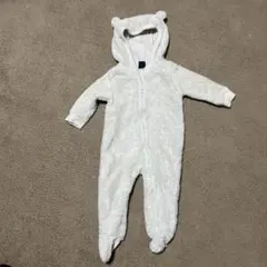 babyGAP 80cm もこもこロンパース　くま耳　足つき　ギャップ